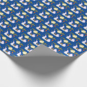 ミッドオータムフェスティバルムーンラビットムーンケーキオスマンサス ラッピングペーパー (角)