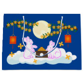 ミッドオータムフェスティバルムーンラビットムーンケーキオスマンサス ラージペーパーバッグ (正面)