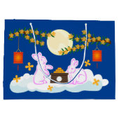 ミッドオータムフェスティバルムーンラビットムーンケーキオスマンサス ラージペーパーバッグ (裏面)