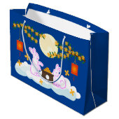 ミッドオータムフェスティバルムーンラビットムーンケーキオスマンサス ラージペーパーバッグ (裏面アングル)