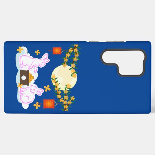 ミッドオータムフェスティバルムーンラビットムーンケーキオスマンサス SAMSUNG GALAXYケース (裏面横)