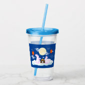 ミッドオータムフェスティバルムーンラビットムーンケーキクラウド アクリルタンブラー (裏面)