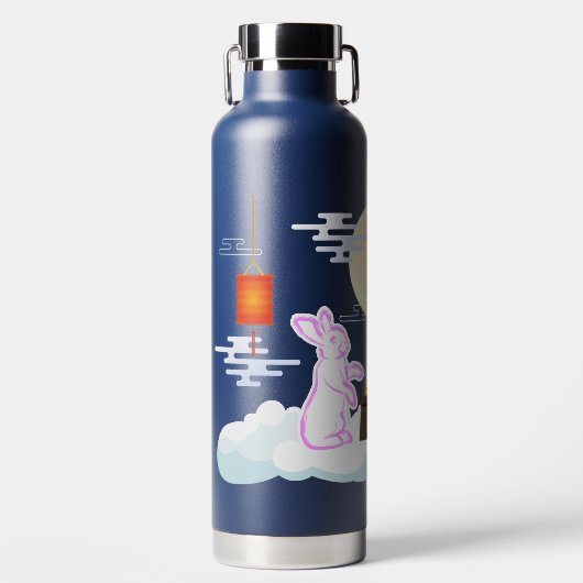 ミッドオータムフェスティバルムーンラビットムーンケーキクラウド ウォーターボトル (正面)