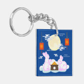 ミッドオータムフェスティバルムーンラビットムーンケーキクラウド キーホルダー (正面左)