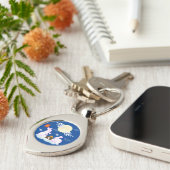 ミッドオータムフェスティバルムーンラビットムーンケーキクラウド キーホルダー (側面)