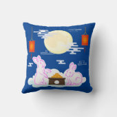ミッドオータムフェスティバルムーンラビットムーンケーキクラウド クッション (裏面)