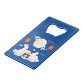 ミッドオータムフェスティバルムーンラビットムーンケーキクラウド クレジットカード栓抜き (正面アングル)