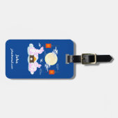 ミッドオータムフェスティバルムーンラビットムーンケーキクラウド ラゲッジタグ (正面横)