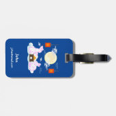 ミッドオータムフェスティバルムーンラビットムーンケーキクラウド ラゲッジタグ (裏面横)