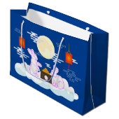 ミッドオータムフェスティバルムーンラビットムーンケーキクラウド ラージペーパーバッグ (正面アングル)