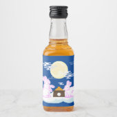 ミッドオータムフェスティバルムーンラビットムーンケーキクラウド リキュールボトルラベル (正面)