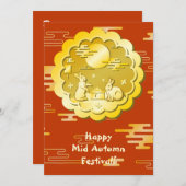 ミッドオータムフェスティバル ゴールド ムーンコンケーキ ムーンレビット (正面/裏面)