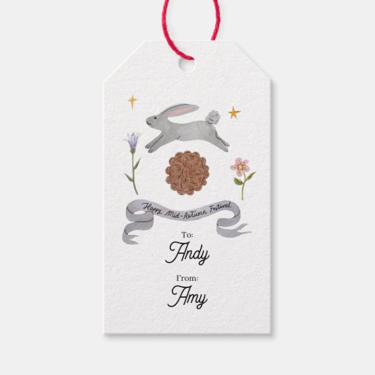 ミッドオータムフェスティバル |玉うさぎ |ムーンケーキギフト ギフトタグ (正面)