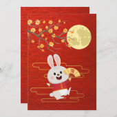 ミッドオータムーンフェスティバルウサギ シーズンカード (正面/裏面)