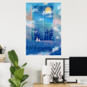 ミッドオータムーンフェスティバルポスター ポスター (ホームオフィス)