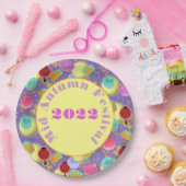 ミッドオータムーンフェスティバルラベンダー紙プレート ペーパープレート (パーティー)