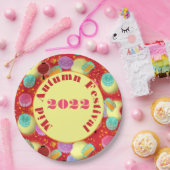 ミッドオータムーンフェスティバル – 赤い紙プレート ペーパープレート (パーティー)