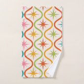 ミッドカラフルセンチュリースターバストオンOgeeパターン バスタオルセット (ハンドタオル)