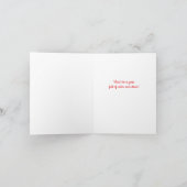 ミッドカラフルセンチュリーモダンチューリップチェリー誕生日 カード (内部)