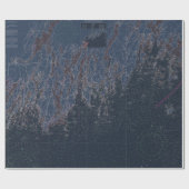 ミッドコーストメイン航海の海岸線の地図 ラッピングペーパー (フラット)