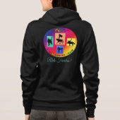 ミッドサウスフューリーのジップアップフード付きスウェットシャツ パーカ (裏面)