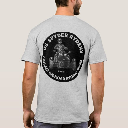 ミッドサウス支部 - ブラックラウンド Tシャツ (裏面)