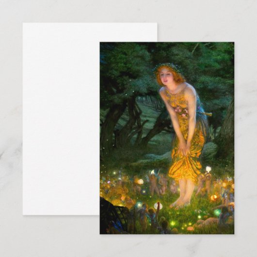 ミッドサマーイブEdward Robert Hughes Card (正面/裏面)