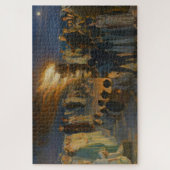 ミッドサマーエバBonfire on Skagenビーチ, P.S.Kroyer ジグソーパズル (縦)