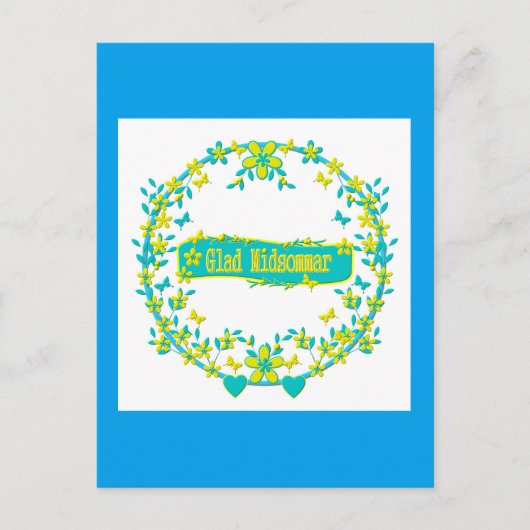 ミッドサマーシンボルスウェーデン ポストカード (正面)