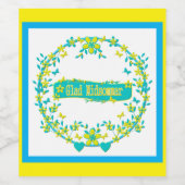 ミッドサマーシンボルスウェーデン ワインラベル (シングルラベル)