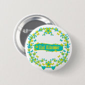 ミッドサマーシンボルスウェーデン 缶バッジ (正面&裏面)