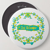 ミッドサマーシンボルスウェーデン 缶バッジ (正面&裏面)