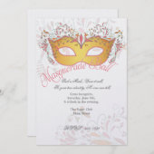 ミッドサマーズナイトマスカレードボールパーティの招待状 招待状 (正面/裏面)