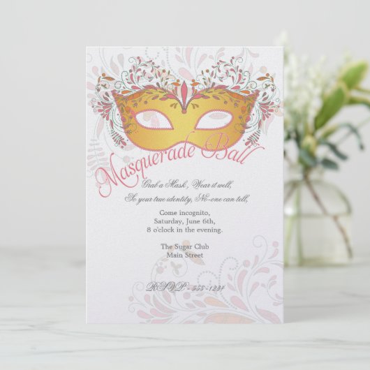 ミッドサマーズナイトマスカレードボールパーティの招待状 招待状 (スタンド正面)