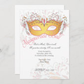 ミッドサマーズナイトマスカレードボールパーティの招待状 招待状 (正面/裏面)