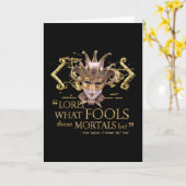 ミッドサマーナイトズドリーム引用文(金ゴールド版) カード (黄色い花)