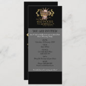 ミッドサマーナイトズドリーム引用文(金ゴールド版) 招待状 (正面/裏面)