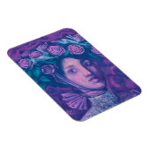 ミッドサマーハット、サマーファンタジーシュールポートレートアート マグネット (右側)