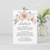 ミッドサマーピーチパステルピンク結婚フローラズ詳細 エンクロージャーカード (スタンド正面)