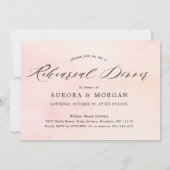 ミッドサマーピーチパステルフローラリハーサルディナー 招待状 (裏面)