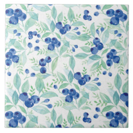 ミッドサマー素朴ブルーベリーベリーサマーパターン タイル