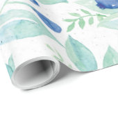 ミッドサマー素朴ブルーベリーベリーサマーパターン ラッピングペーパー (ロールコーナー)