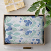 ミッドサマー素朴ブルーベリーベリーサマーパターン 薄葉紙 (ギフト)