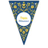 ミッドサムマー – スウェ伝統的ーデン中夏 バンティングフラッグ (第2の旗)