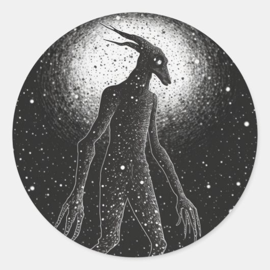 ミッドジャーニー・モンスターズ暗号シリーズ ラウンドシール (正面)