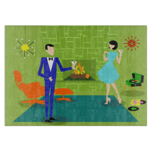 ミッドセンチモダンュリーカップル切断板 カッティングボード