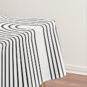 ミッドセンチモダンュリーミニマリストアーチラインズ（黒）  テーブルクロス (インサイチュ)