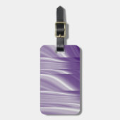 ミッドセンチュパターン金属紫薄紫線 ラゲッジタグ (正面縦)
