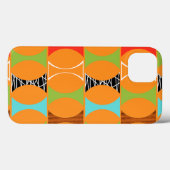 ミッドセンチュモダンリーオレンジ模様のiPadエアケース Case-Mate iPhoneケース (裏面 (横))