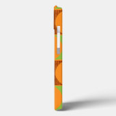 ミッドセンチュモダンリーオレンジ模様のiPadエアケース Case-Mate iPhoneケース (裏面 / 左)